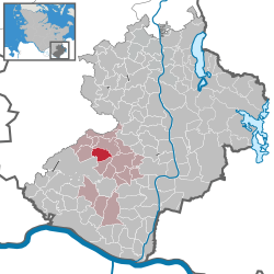 Elhelyezkedése Schleswig-Holstein térképén