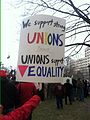 Michigan Right-to-Work Protest - 11 December 2012 - crowd