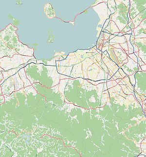 平尾一丁目から五丁目まで及び平尾浄水町の位置（福岡市内）