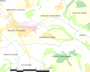 Poziția localității Alise-Sainte-Reine