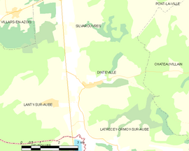 Mapa obce Dinteville