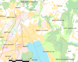 Annecy-le-Vieux - Localizazion