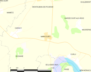 Poziția localității Maricourt