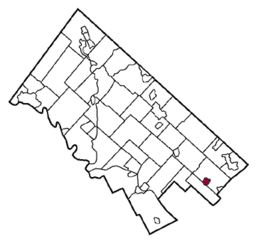 Map of Jenkintown, Montgomery County, Pennsylvania Highlighted.gif