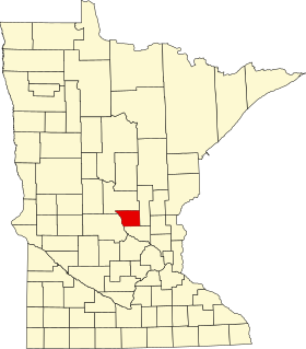 Localisation de Comté de Benton, Minnesota