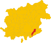 Locatie van San Giorgio del Sannio in Benevento (BN)