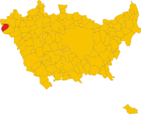 Locatie van Turbigo in Milaan (MI)