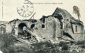 Ruines de l'église.