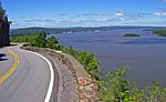 View of Newburgh Bay and Pollepel Island from highway, 2006