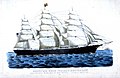 Die Great Republic nach ihrem Umbau zum 3-Mast-Vollschiff (nach 1862)