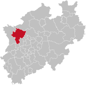Lokasi Wesel di Nordrhein-Westfalen