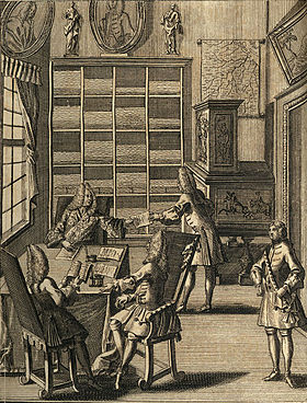 Tipični birokratski ured iz Njemačke 18. vijeka
