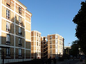 Un recente condominio HLM a Parigi in rue de la Saïda nel XV arrondissement