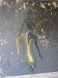 Peinture murale du camp des Fourches.