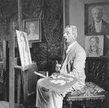 Photographie de Raoul de Mathan dans son atelier, 1938.jpg