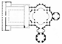 Planta original de la basílica de San Lorenzo (Milán).