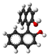 Ball-and-stick model of R-BINOL