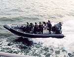 Dutch Marines in a British made Rigid-hulled inflatable boat Rubberboot mariniers.jpg