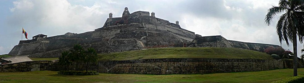 La forteresse de San Felipe de Barajas à Carthagène des Indes, en Colombie