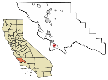 San Luis Obispo County California Incorporated and Unincorporated areas Blacklake Highlighted 0606935.svg