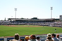 Scottsdale Stadium - 2004-03-12 - View from lawn seats.JPG