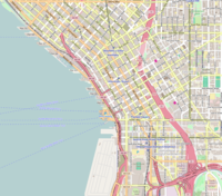 Location map/data/Seattle WA Downtown is located in Seattle WA Downtown
