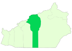 Location of Damghan County in Semnan province