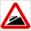 Steep ascent