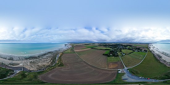 Le panorama de Sotteville-sur-Mer, à 360° par un drone.