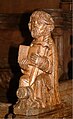 Stalles de bois sculpté du XVe siècle de la chapelle des Augustins