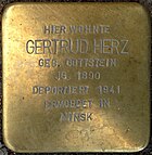 Stolperstein Düsseldorf 4 Oberkassel Luegallee 83 Gertrud Herz