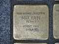 der Stolperstein für Max Kahn