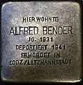 Stolperstein für Alfred Bender (Lungengasse 43)