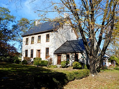 Tempat kelahiran Jane Irwin Harrison di Irwinton Mills, berhampiran Mercersburg, Pennsylvania