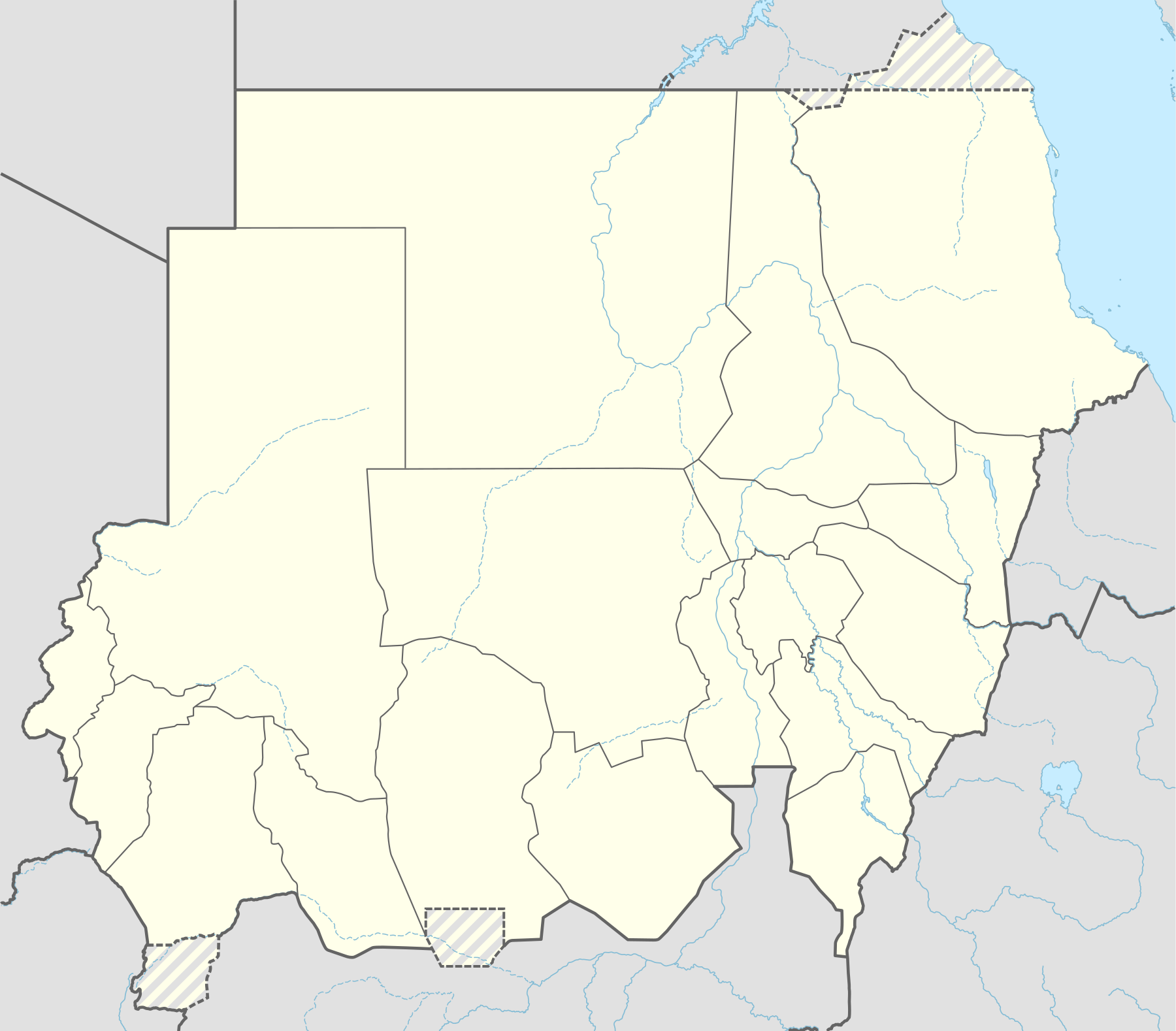 2023 Sudan war detailed map is located in Sudan