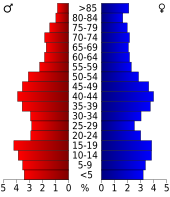 Bevolkingspiramide Harvey County