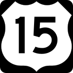 Straßenschild des U.S. Highways 15