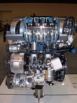 VR6-Motor des Touareg, aufgeschnitten (2005–2010)