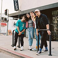 Valley on tour in 2019. Left to right: Michael Brandolino, Karah James, Rob Laska, Alex Dimauro