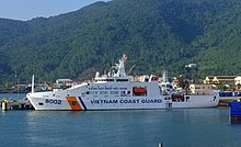 An offshore patrol vessel of Vietnam Coast Guard. Vietnam Coast Guard CSB-8002.jpg