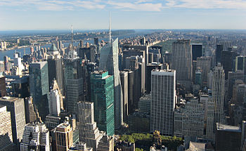 English: View of NYC from Empire state building