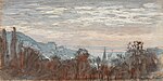 "Vue de Sainte-Adresse" (vers 1864) pastel Claude Monet