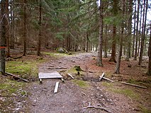 Sörmlandsleden vid sjön.