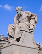 Statue de Socrate.