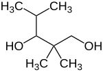 Strukturformel von 2,2,4-Trimethyl-1,3-pentandiol