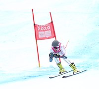 Ty Acosta beim Super-G-Wettbewerb