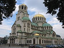 The Alexander Nevsky Cathedral in Sofia is among the largest Eastern Orthodox churches in the world and the cathedral church of the Patriarch of Bulgaria. AlexanderNevskyCathedral.jpg