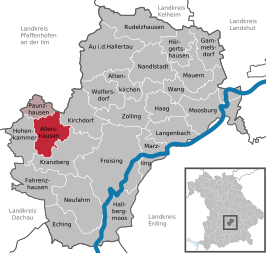Kaart van Allershausen