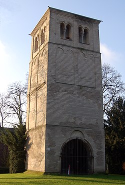 Det gamle klokketårn i Meerbusch.