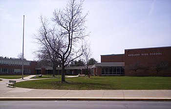 A view of Ashland High School in Ashland, Ohio.